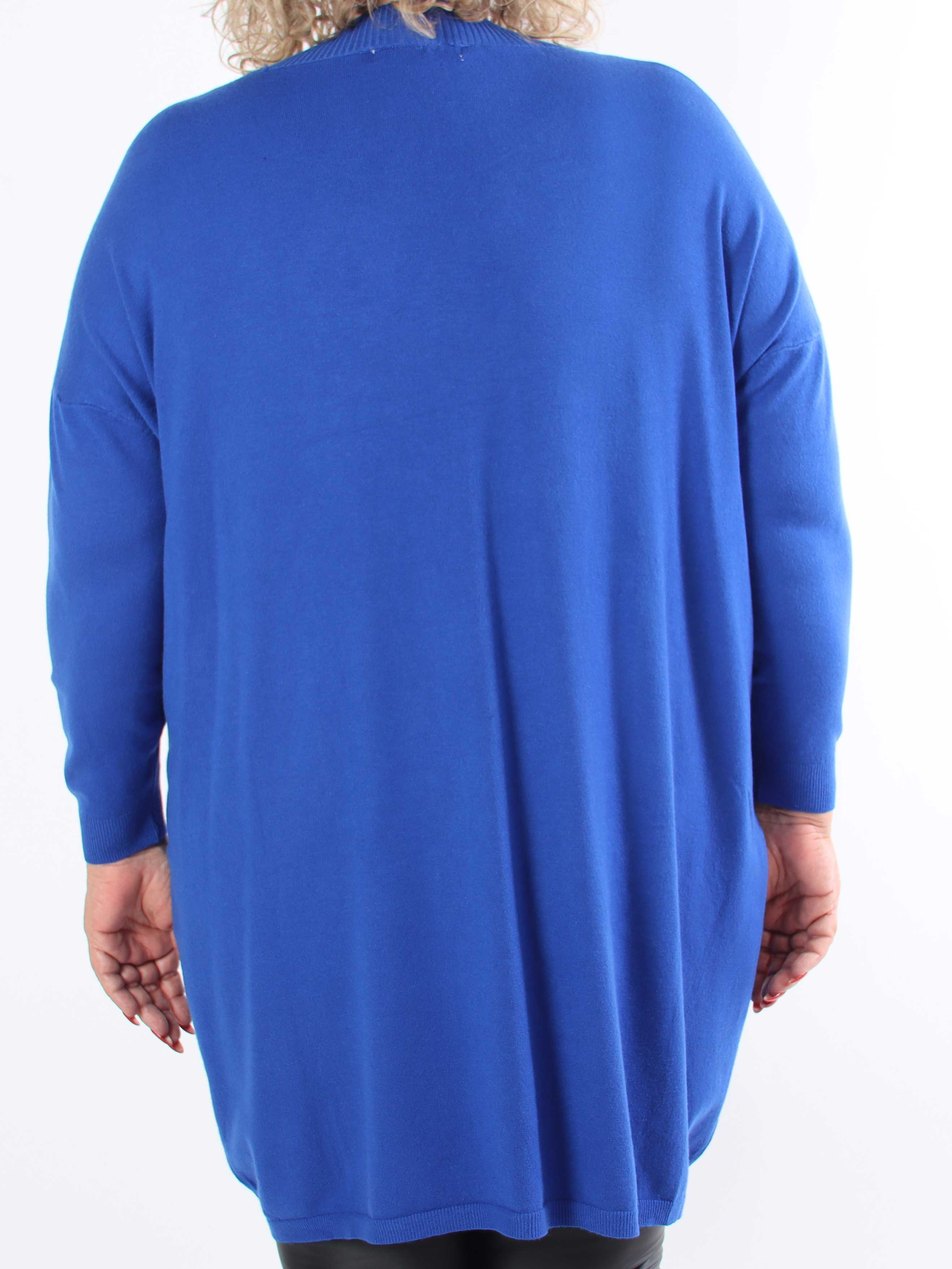 Dima - Mjuk stickad klänning i plus size med fickor